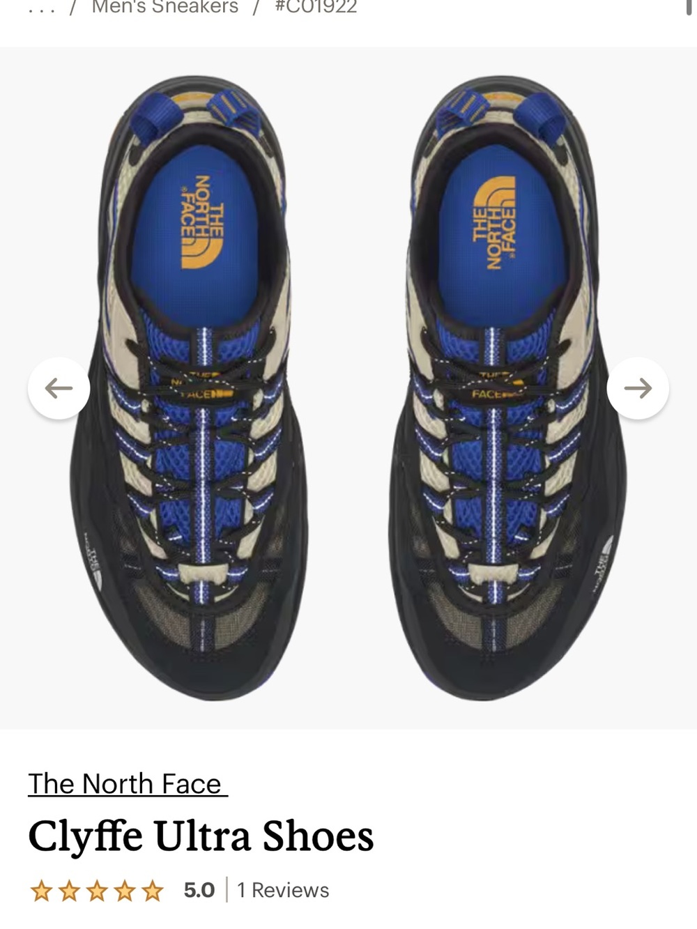 The North Face Clyffe Ultra Women's Trail Shoes — Blue/Black